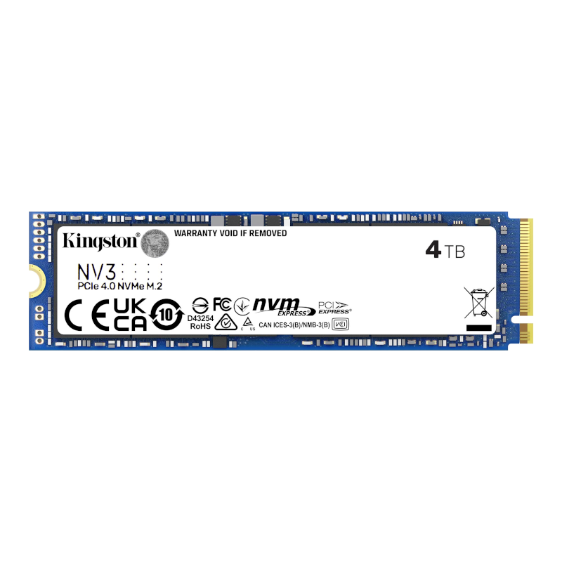 Накопичувач SSD Kingston M.2 2280 4TB NV3 PCIe 4.0 NVMe (SNV3S/4000G)